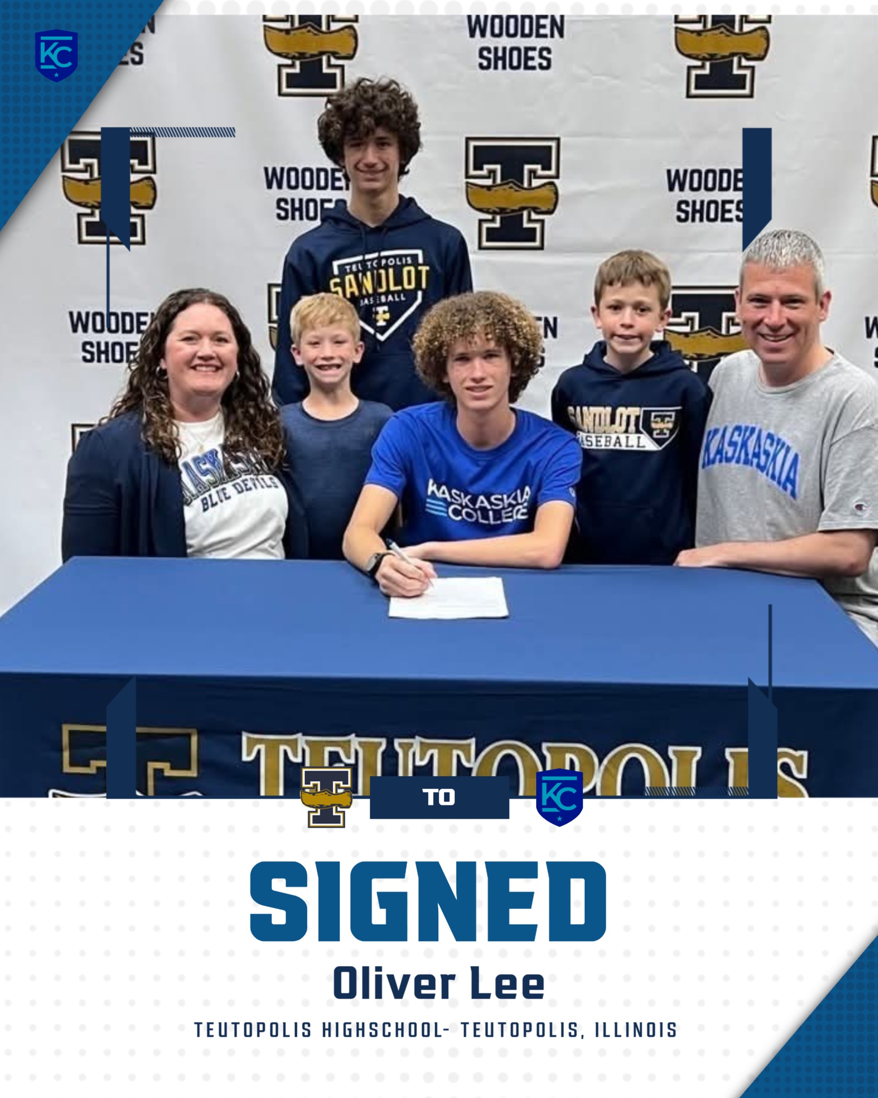 Oliver Lee signs with Kaskaskia Tennis!